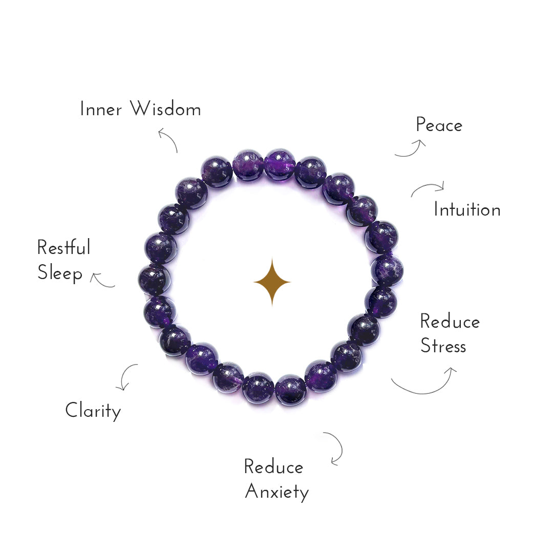Overview of the benefits of amethyst crystal bracelet.