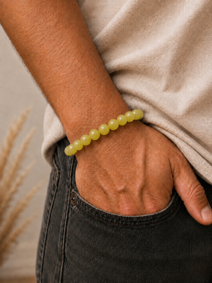 Lemon Jade Bracelet for Joy & Emotional Balance
