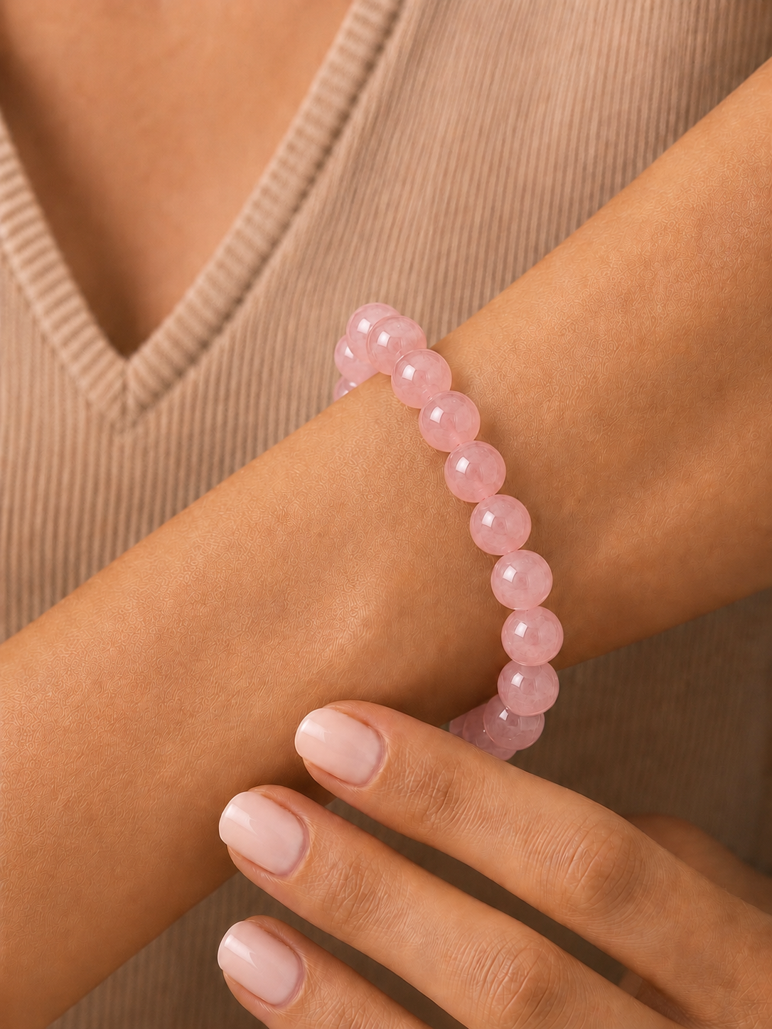 Rose Quartz Bracelet for Love & Self-Love