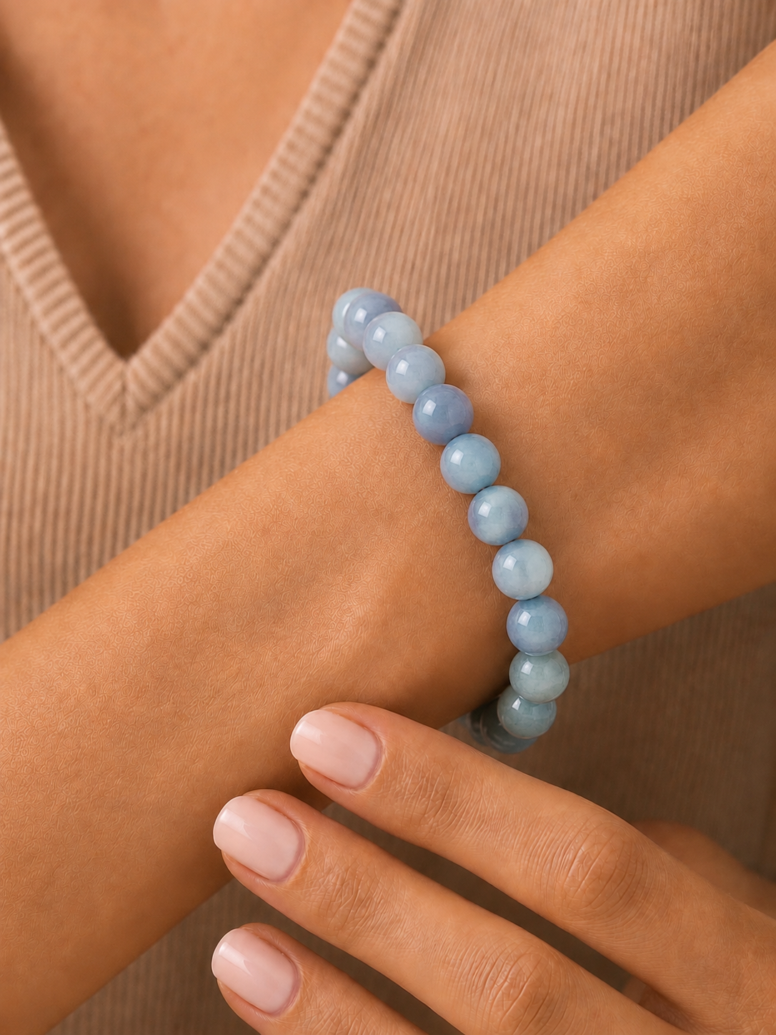 Aquamarine Bracelet for Serenity & Clarity