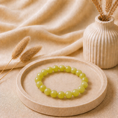 Lemon Jade Bracelet for Joy & Emotional Balance