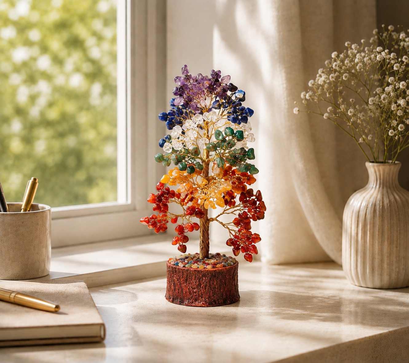 7 Chakras Crystal Tree for Harmony