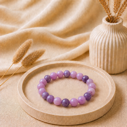 Lepidolite Bracelet for Serenity & Emotional Healing