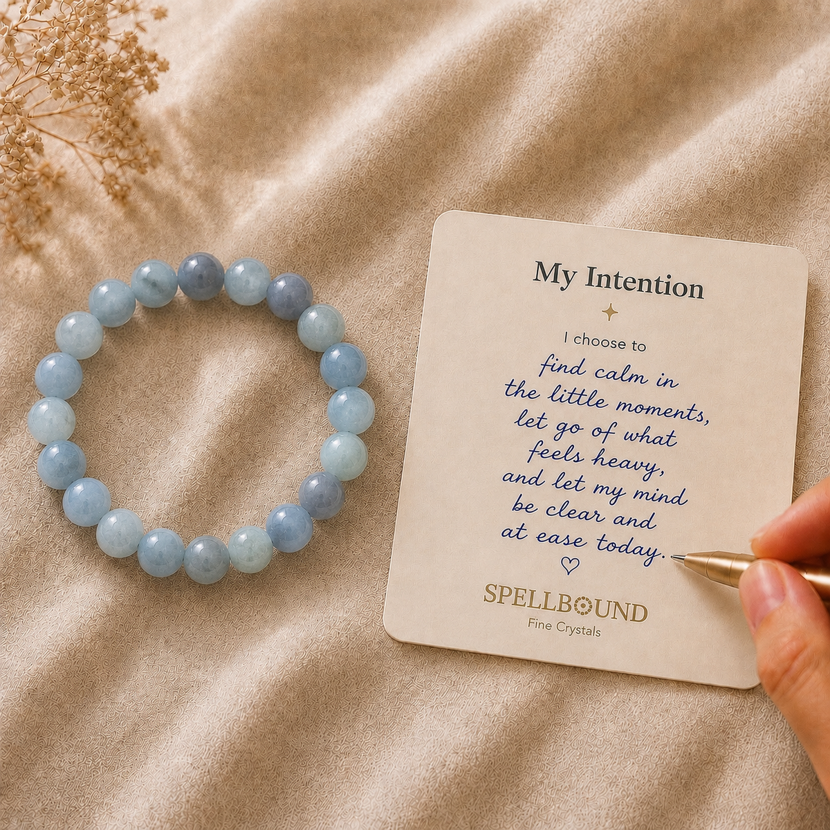 Aquamarine Bracelet for Serenity & Clarity