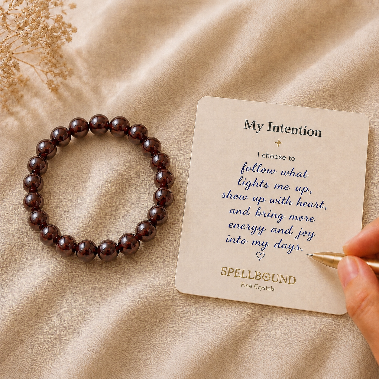 Garnet Bracelet for Passion & Vitality