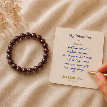 Garnet Bracelet for Passion & Vitality