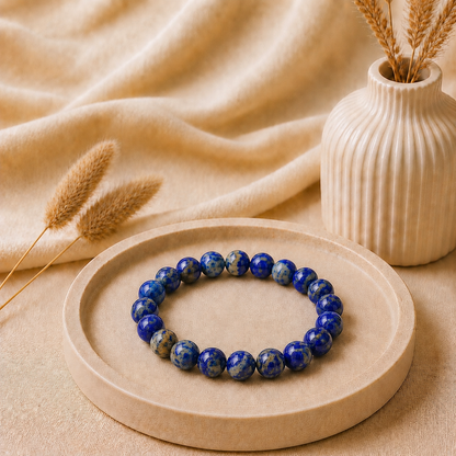 Lapis Lazuli Bracelet for Wisdom & Self-Expression