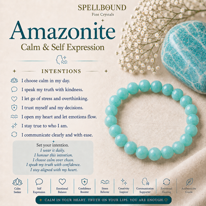 Amazonite Bracelet for Calm & Self-Expression