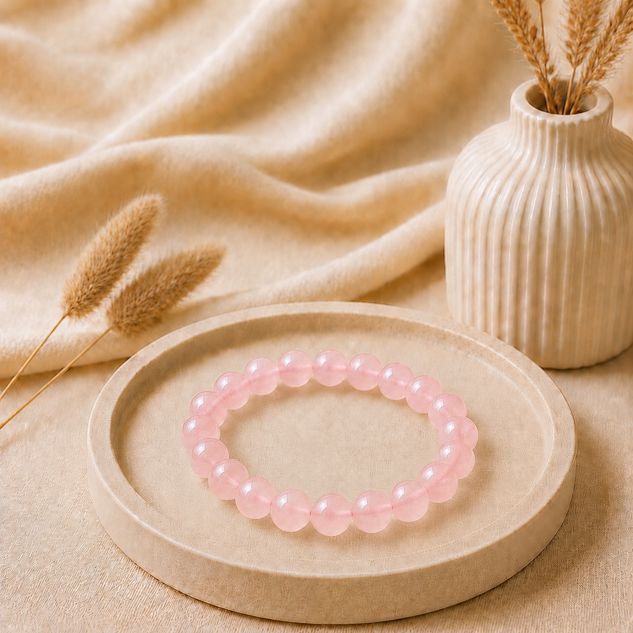 Rose Quartz Bracelet for Love & Self-Love