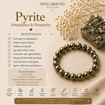 Pyrite Bracelet for Abundance & Prosperity