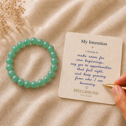 Green Aventurine Bracelet for Growth & Opportunity