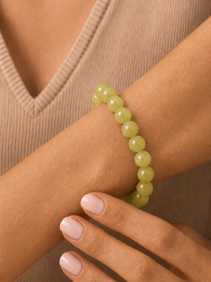 Lemon Jade Bracelet for Joy & Emotional Balance
