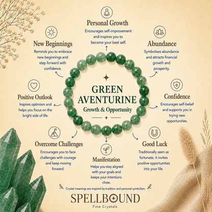 Green Aventurine Bracelet for Growth & Opportunity