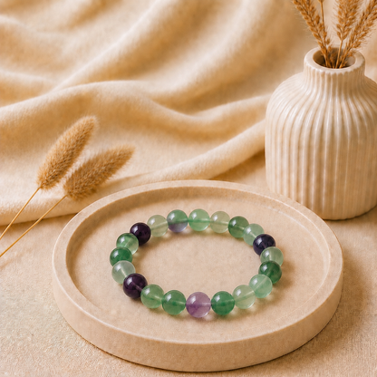 Fluorite Bracelet for Focus & Organisation