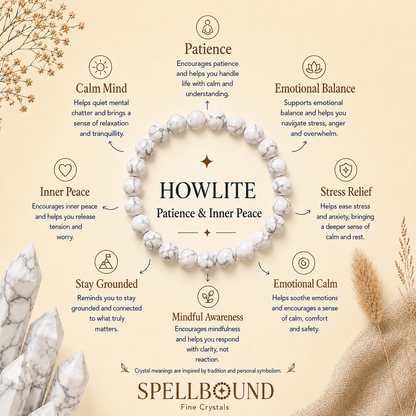 Howlite Bracelet for Patience & Inner Peace