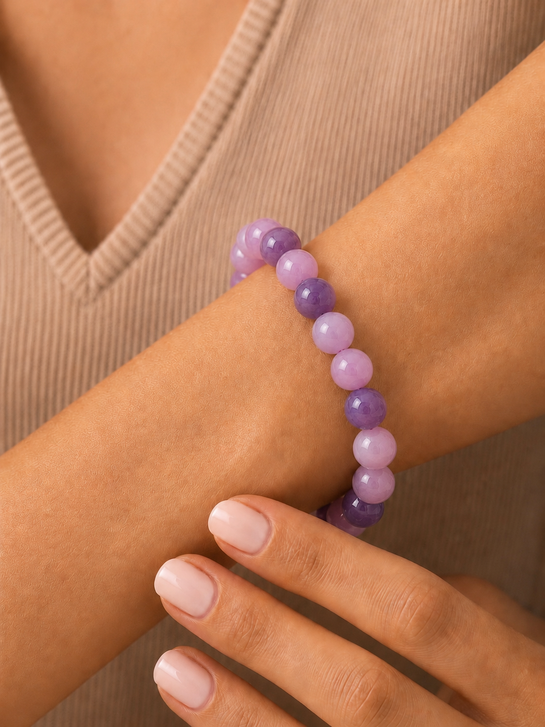 Lepidolite Bracelet for Serenity & Emotional Healing