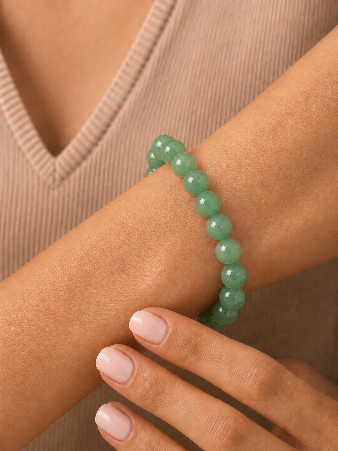 Green Aventurine Bracelet for Growth & Opportunity