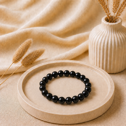 Black Tourmaline Bracelet for Protection & Inner Strength