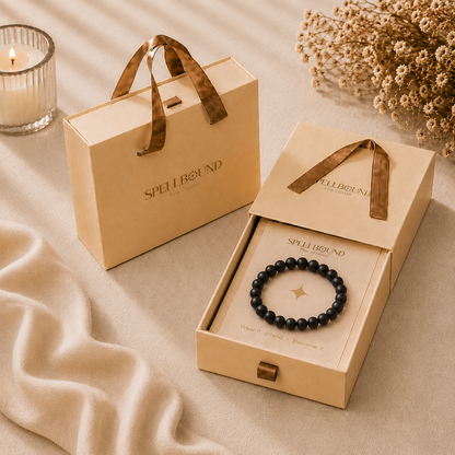 Black Onyx Bracelet for Strength & Self-Discipline