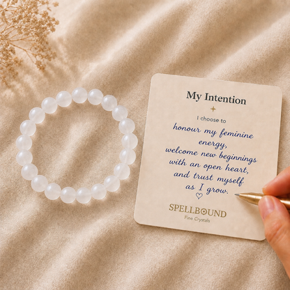 Moonstone Bracelet for Feminine Energy & New Beginnings