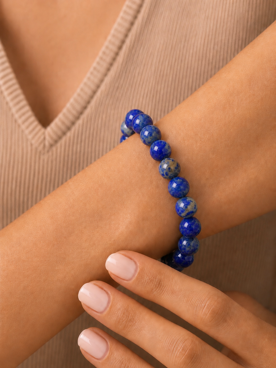 Lapis Lazuli Bracelet for Wisdom & Self-Expression