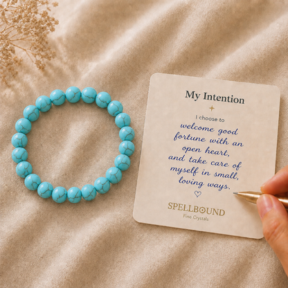 Turquoise Bracelet for Good Fortune & Healing