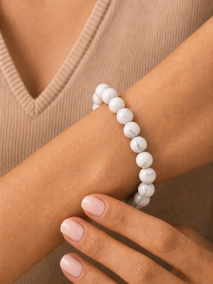 Howlite Bracelet for Patience & Inner Peace
