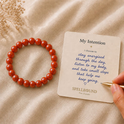 Red Jasper Bracelet for Energy & Endurance