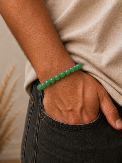 Green Aventurine Bracelet for Growth & Opportunity