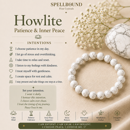 Howlite Bracelet for Patience & Inner Peace