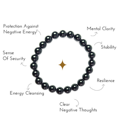 Overview of the benefits of black tourmaline crystal bracelet.