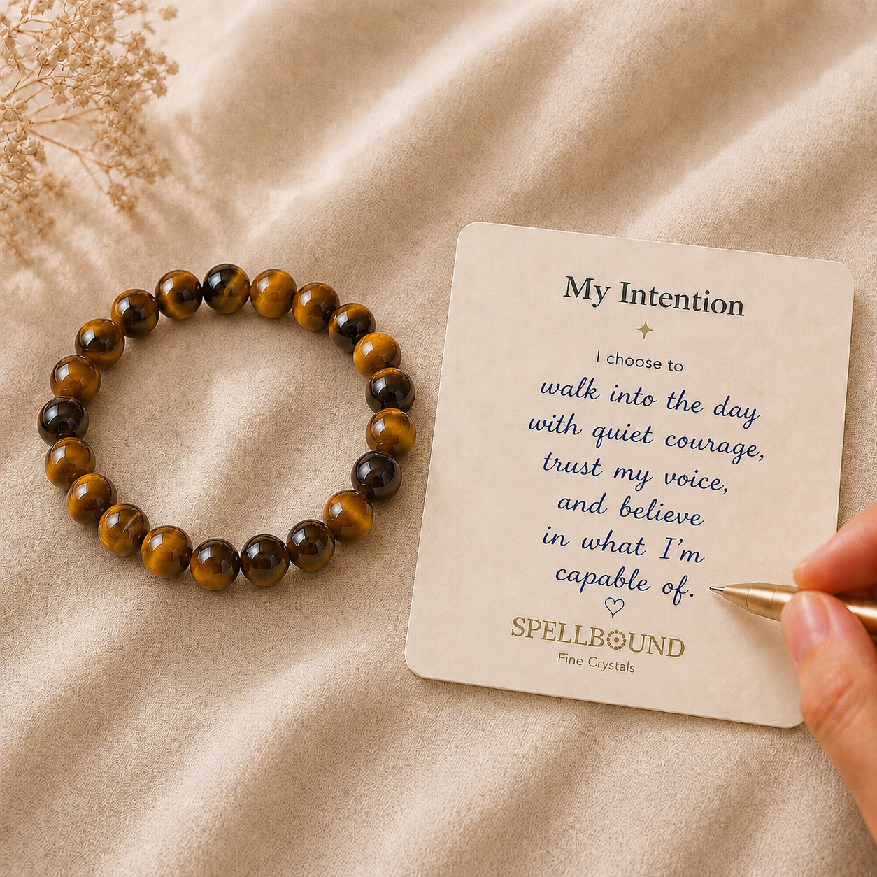 Tigers Eye Bracelet for Courage & Confidence