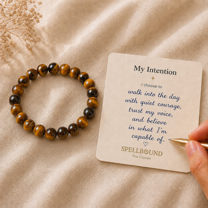Tigers Eye Bracelet for Courage & Confidence
