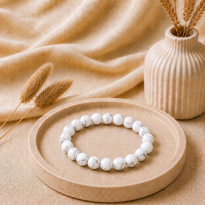 Howlite Bracelet for Patience & Inner Peace