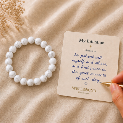 Howlite Bracelet for Patience & Inner Peace