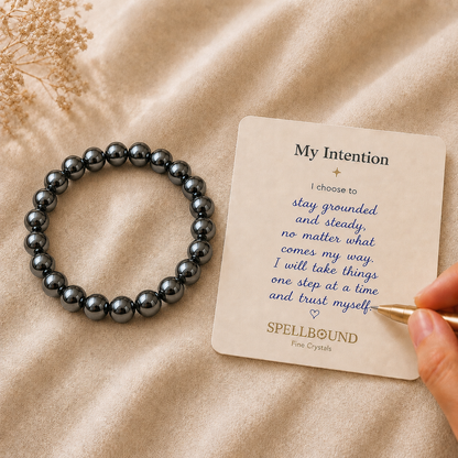 Hematite Bracelet for Grounding & Stability