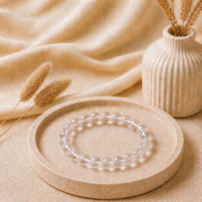 Clear Quartz Bracelet for Energy & Amplification