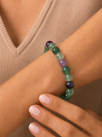 Fluorite Bracelet for Focus & Organisation