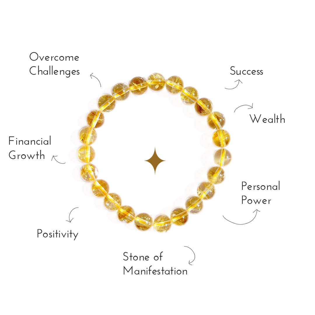 Overview of the benefits of citrine crystal bracelet.