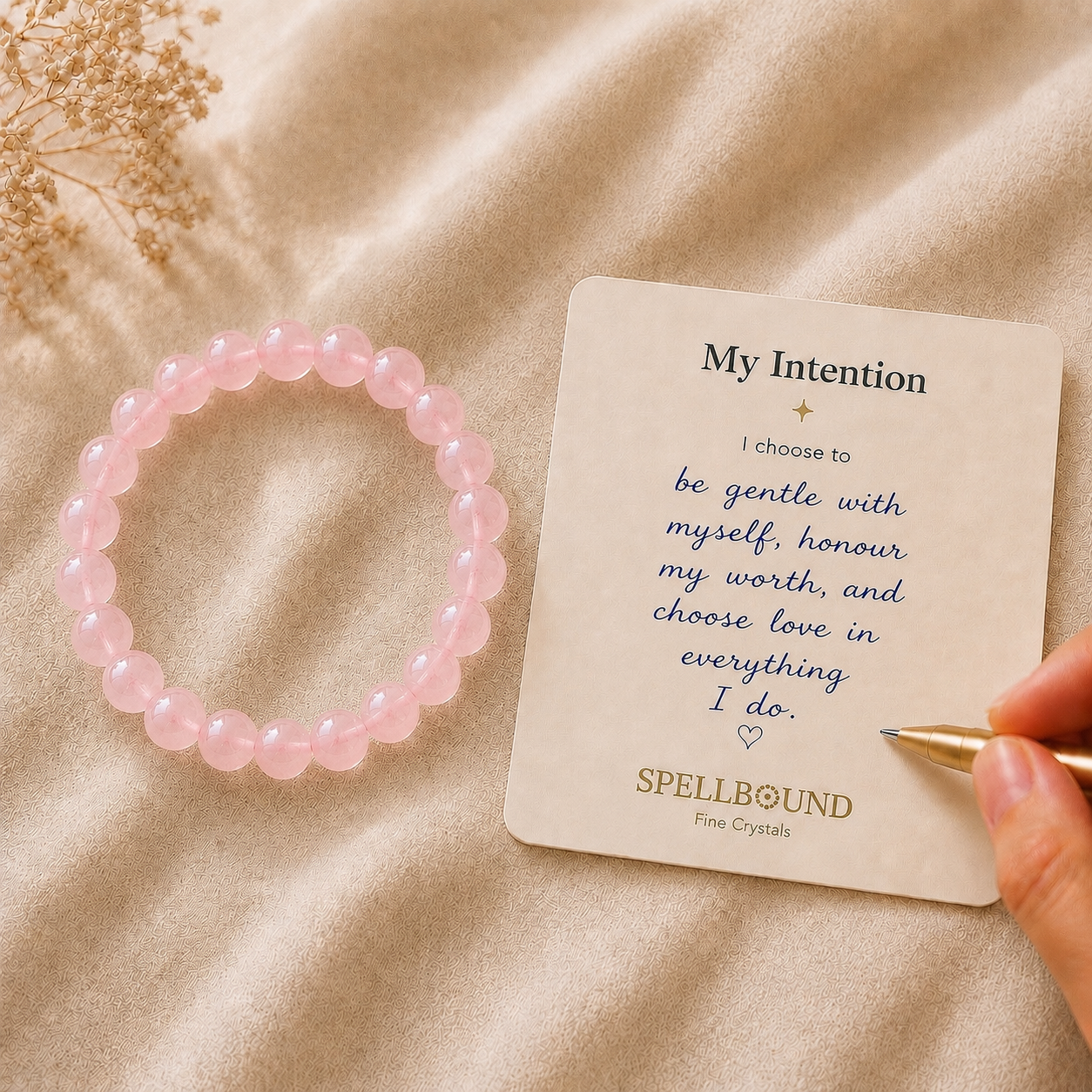 Rose Quartz Bracelet for Love & Self-Love