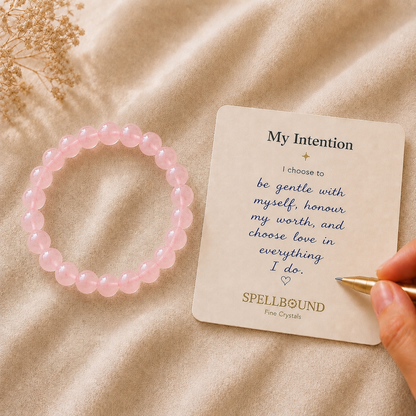 Rose Quartz Bracelet for Love & Self-Love