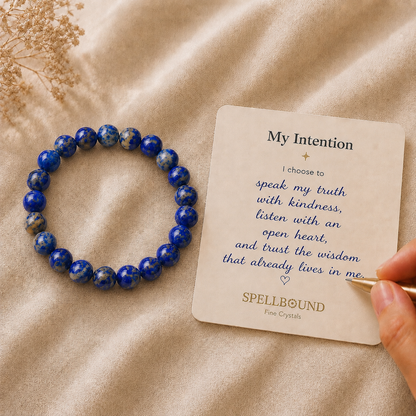 Lapis Lazuli Bracelet for Wisdom & Self-Expression