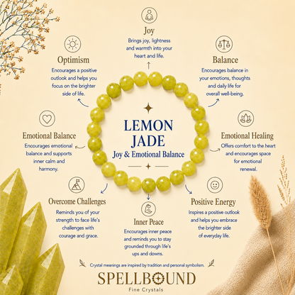 Lemon Jade Bracelet for Joy & Emotional Balance