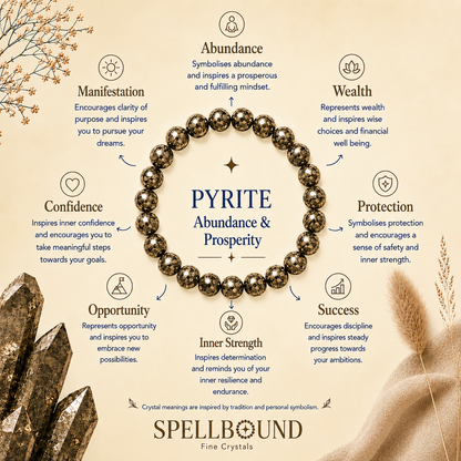 Pyrite Bracelet for Abundance & Prosperity