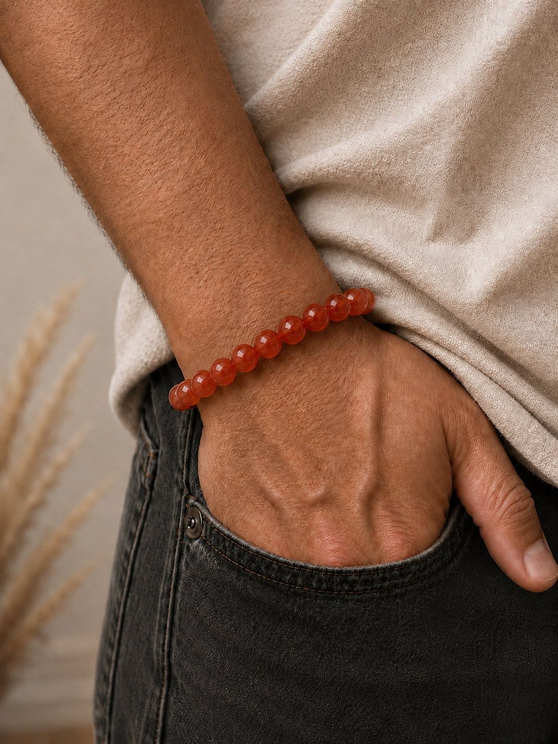 Carnelian Bracelet for Creativity & Motivation