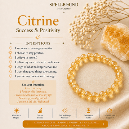 Citrine Bracelet for Success & Positivity