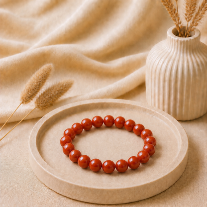 Red Jasper Bracelet for Energy & Endurance