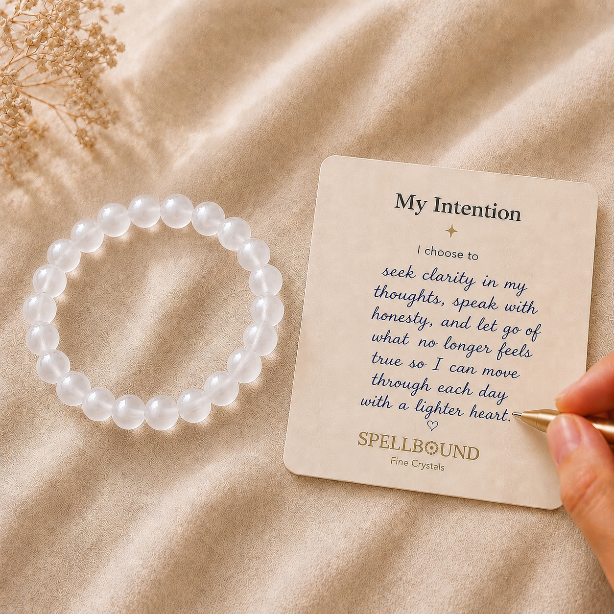 Selenite Bracelet for Purity & Clarity