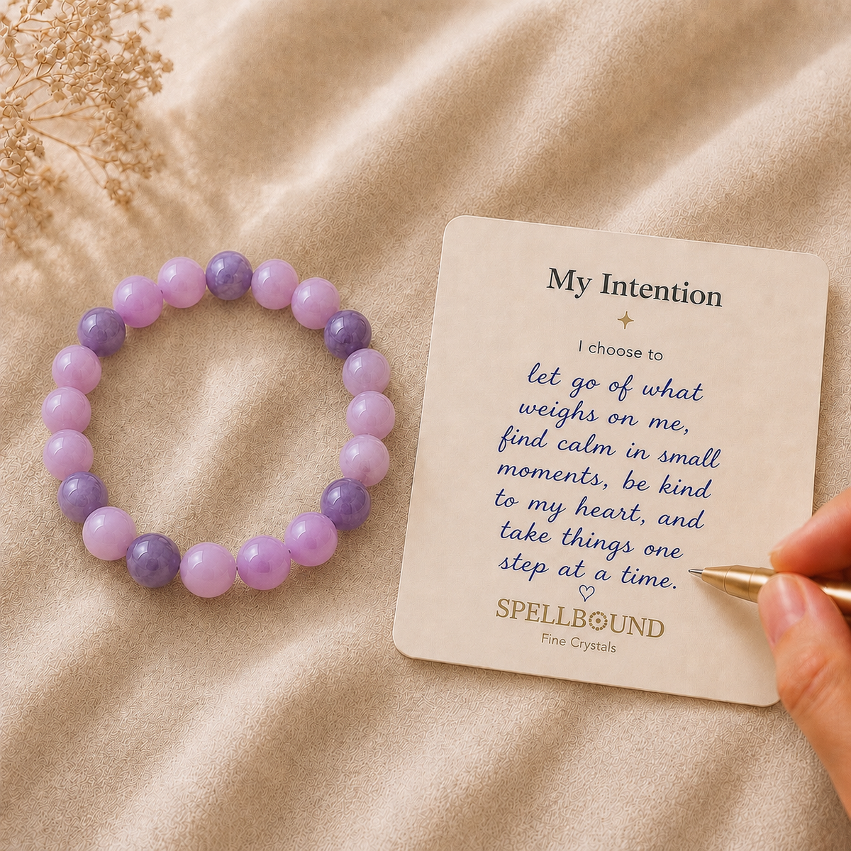 Lepidolite Bracelet for Serenity & Emotional Healing