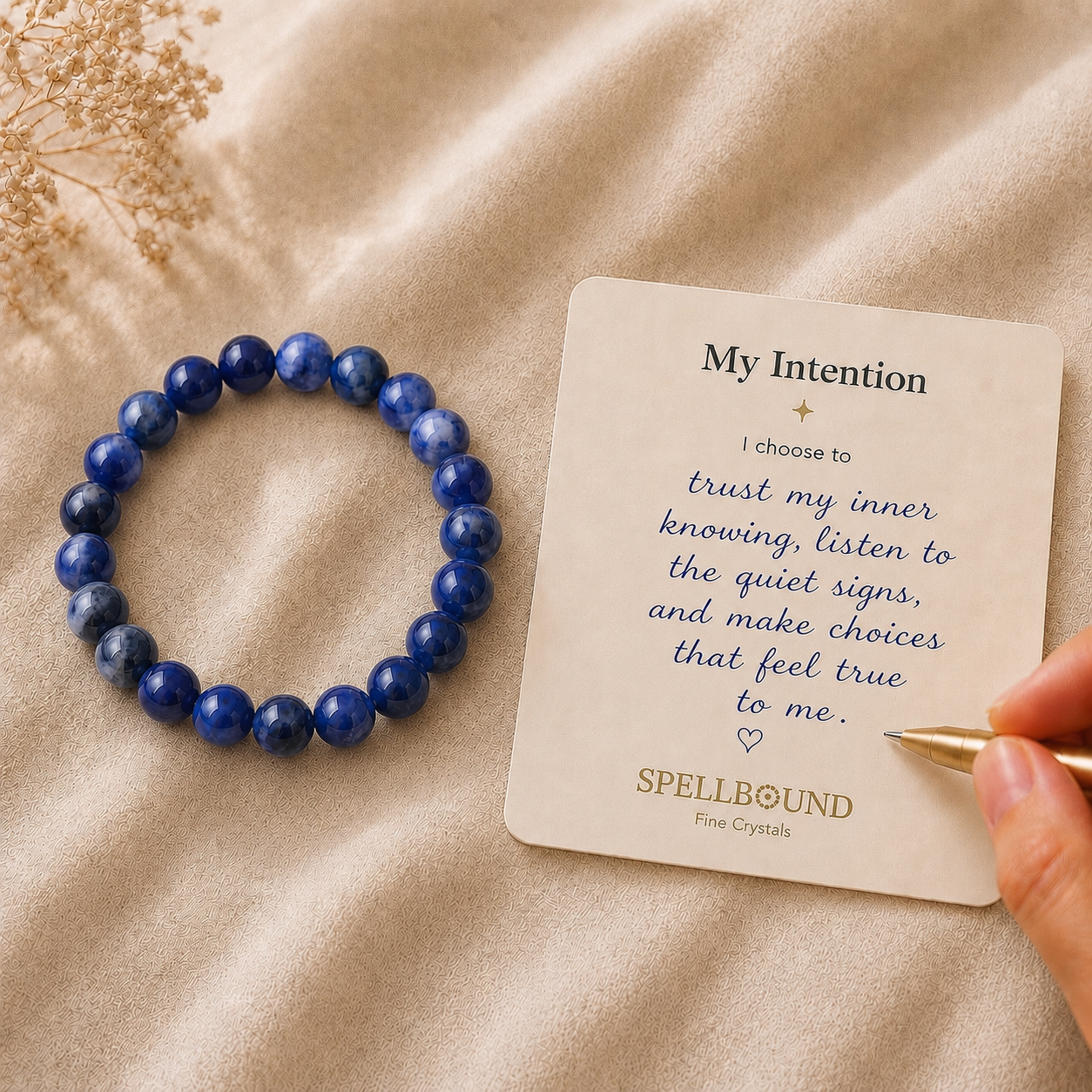 Sodalite Bracelet for Insight & Intuition